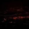 Flughafen Köln/Bonn von oben Nachtaufnahme